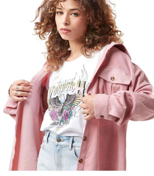 VON DUTCH T-shirt Donna EAGLE Bianca