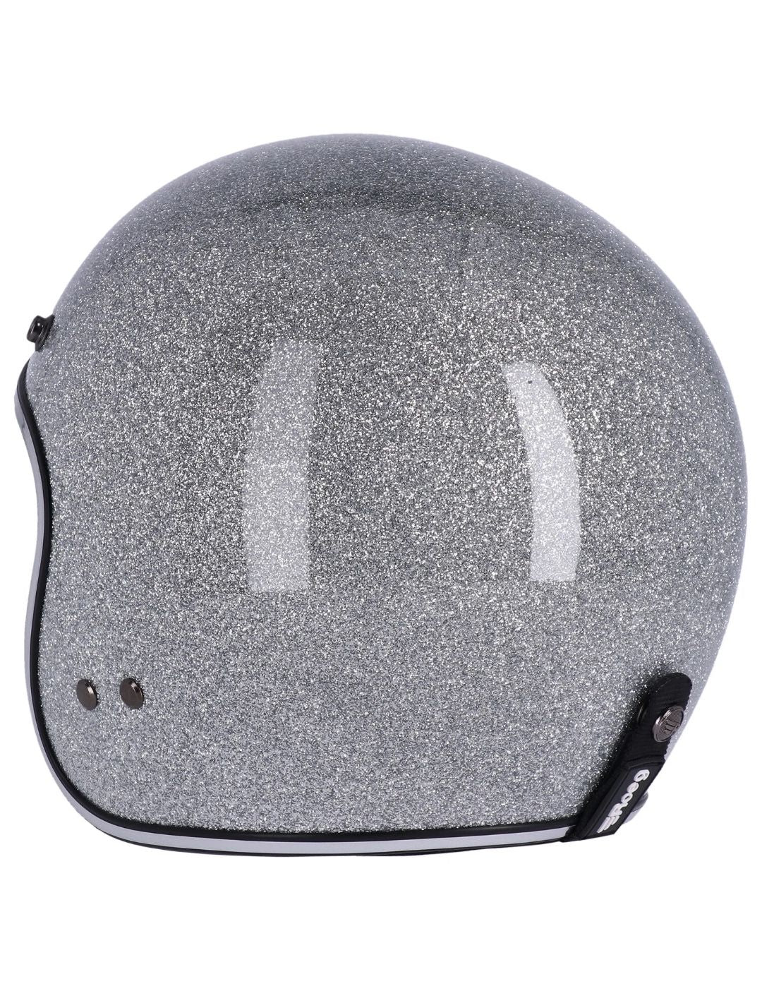 ROEG JETT Helmet Disco Ball Silver