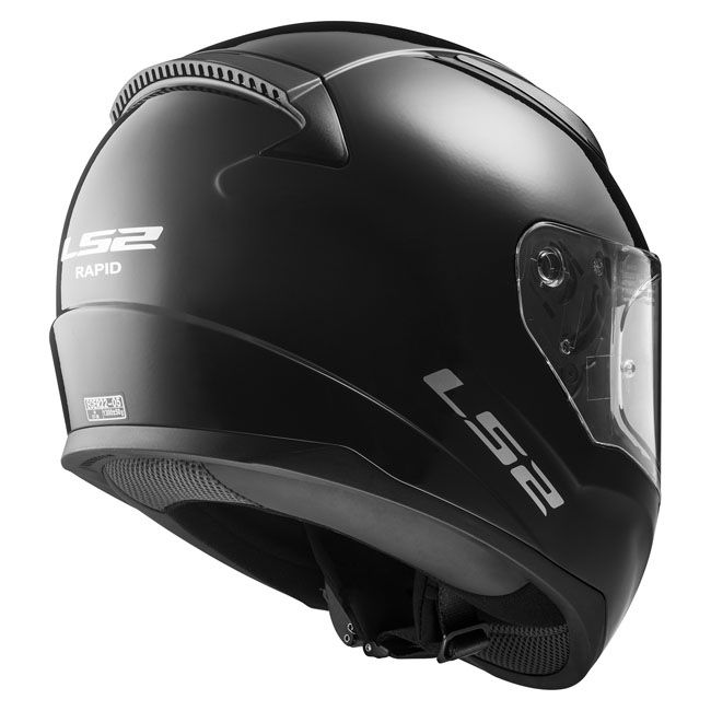 Casco LS2 RAPID II SOLID GLOSS BLACK