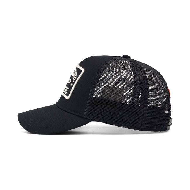 Cappello WCC MOTORCYCLE CO. 5-PANEL TRUCKER CAP BLACK