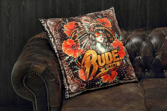 RUDE RIDERS Cuscino BLACK INDIAN