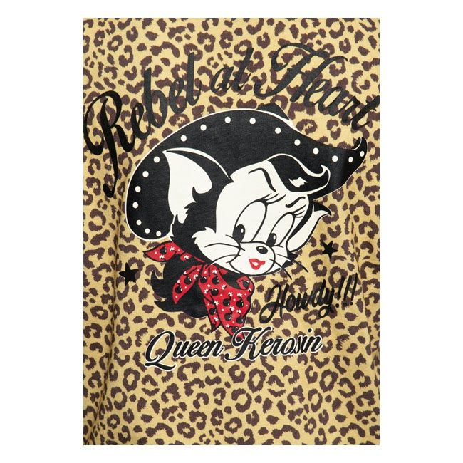 Women's Sweatshirt QUEEN KEROSIN WESTE LEOPARD