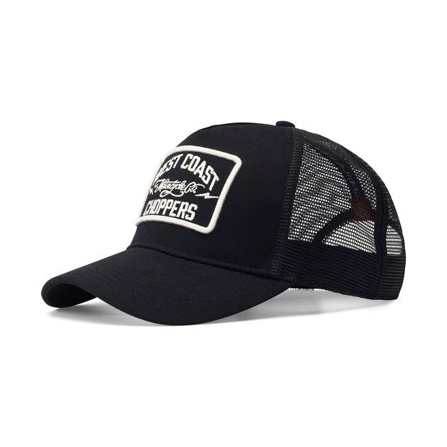 Cappello WCC MOTORCYCLE CO. 5-PANEL TRUCKER CAP BLACK