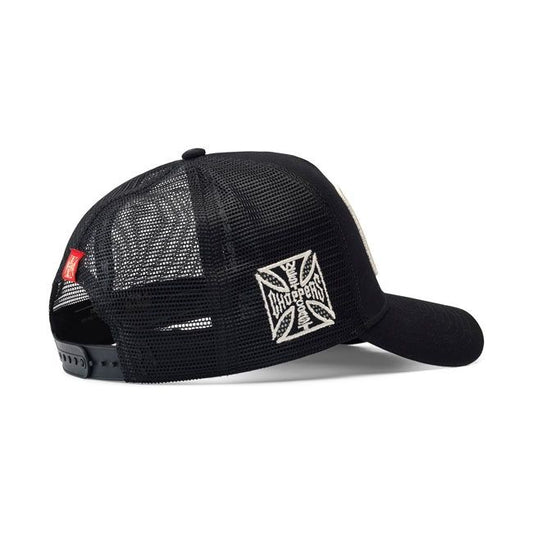 Cappello WCC MOTORCYCLE CO. 5-PANEL TRUCKER CAP BLACK