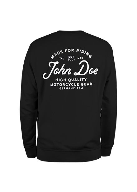 JOHN DOE Felpa LETTERING Black