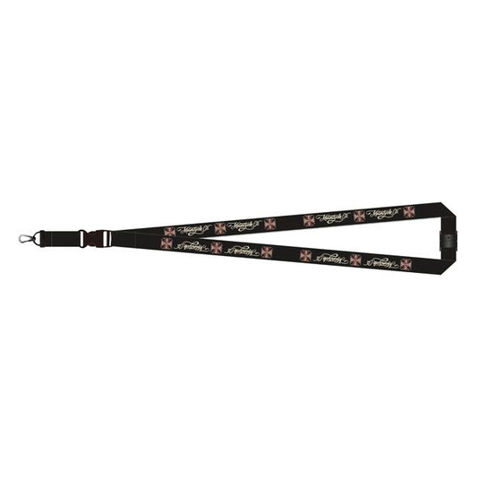 Portachiavi WCC MOTORCYCLE CO. LANYARD BLACK