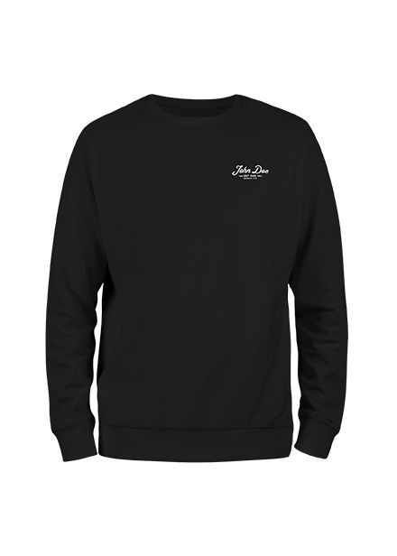 JOHN DOE Sweatshirt LETTERING Black
