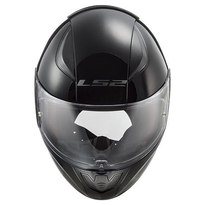 LS2 RAPID II SOLID GLOSS BLACK Helm