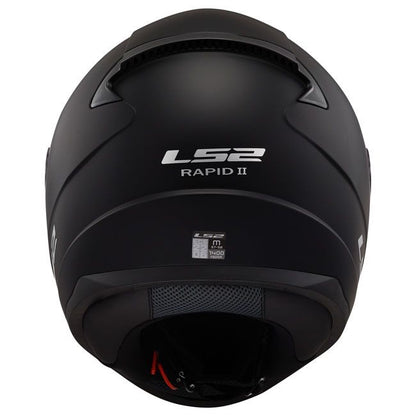 LS2 RAPID II SOLID MATT BLACK Helm
