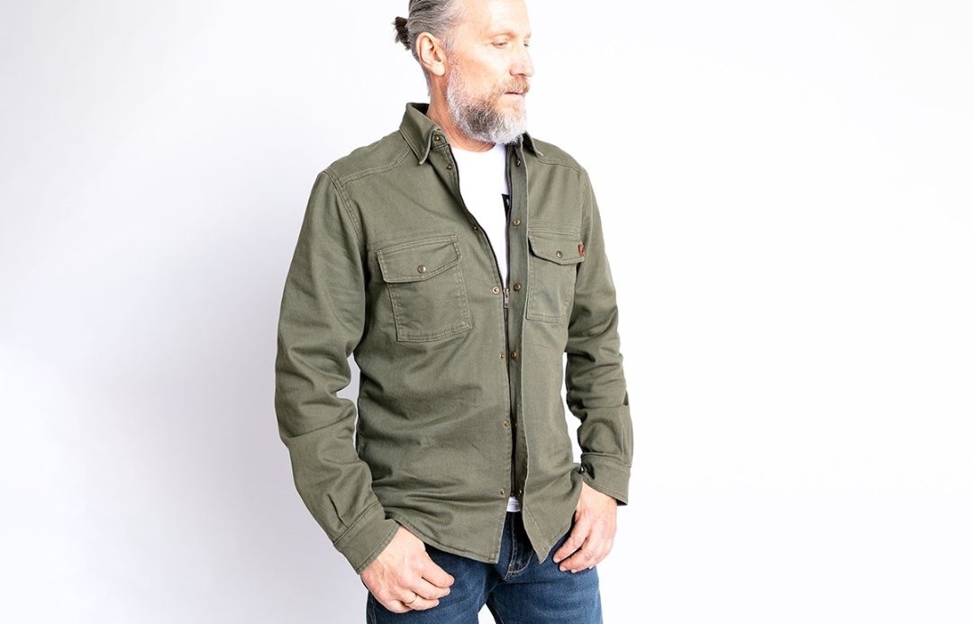 JOHN DOE Motorcycle Shirt OLIVE