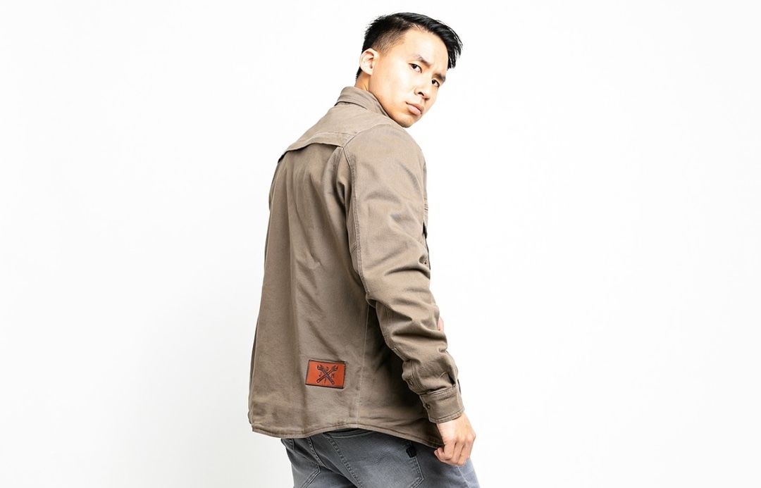 JOHN DOE Camicia Moto CAMEL