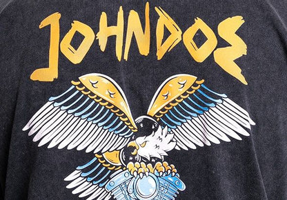 JOHN DOE T-shirt EAGLE FADE OUT BLACK