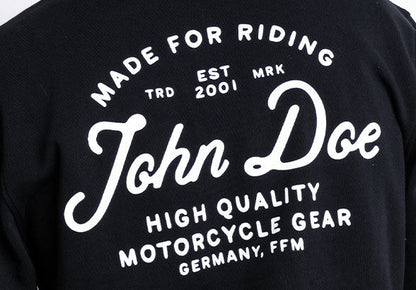 JOHN DOE Sweatshirt LETTERING Black