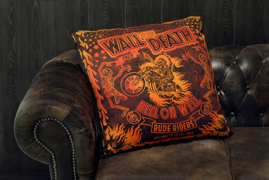 RUDE RIDERS "WALL OF DEATH" Cushion