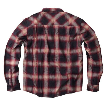 Camicia WCC Outlaw in flanella - rosso/grigio