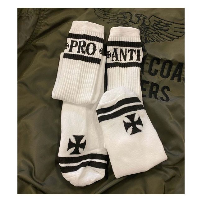 WCC PRO-ANTI Knee High Socks, White