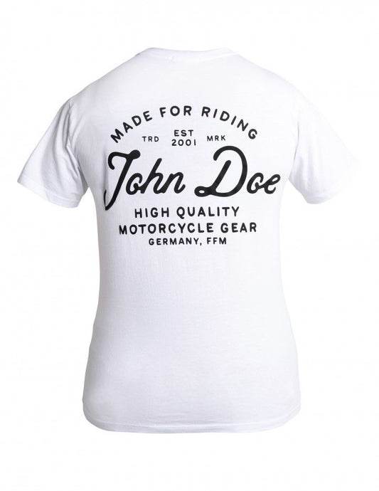 JOHN DOE T-shirt JD LETTERING WHITE