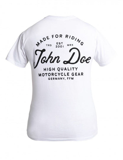 JOHN DOE T-shirt JD LETTERING WHITE