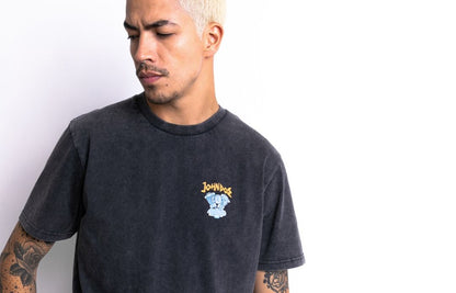 JOHN DOE T-shirt EAGLE FADE OUT BLACK