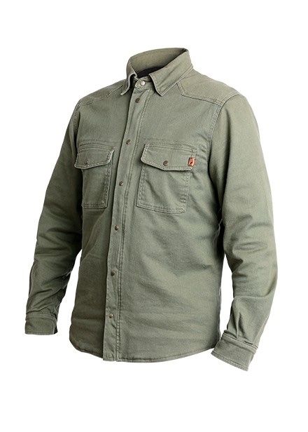 JOHN DOE Camicia Moto OLIVE