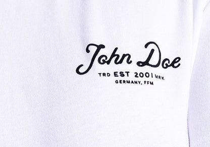 JOHN DOE T-shirt JD LETTERING WHITE