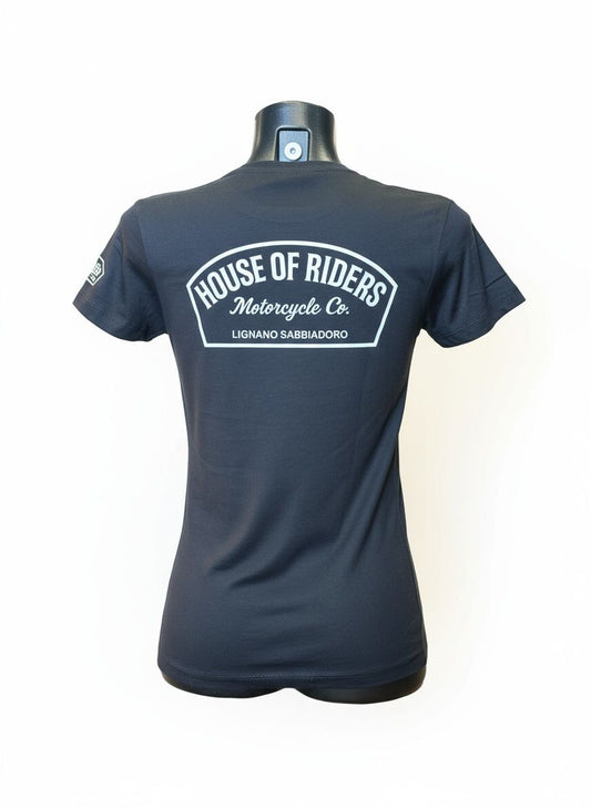 HOUSE of RIDERS T-Shirt Donna Black
