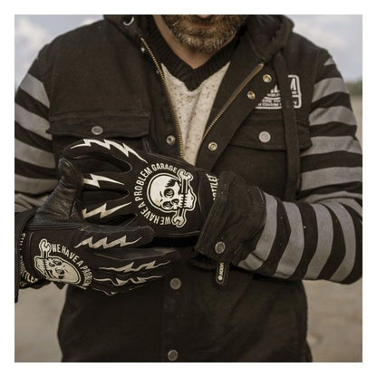 Guanto Moto HOLY FREEDOM TOOLS NERO/BIANCO