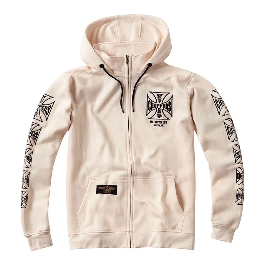 Felpa WCC DOMINATOR ZIP HOODIE WHITE