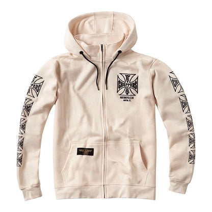 Felpa WCC DOMINATOR ZIP HOODIE WHITE