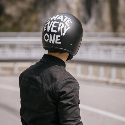 Casco DMD Jet Retro I HATE EVERYONE