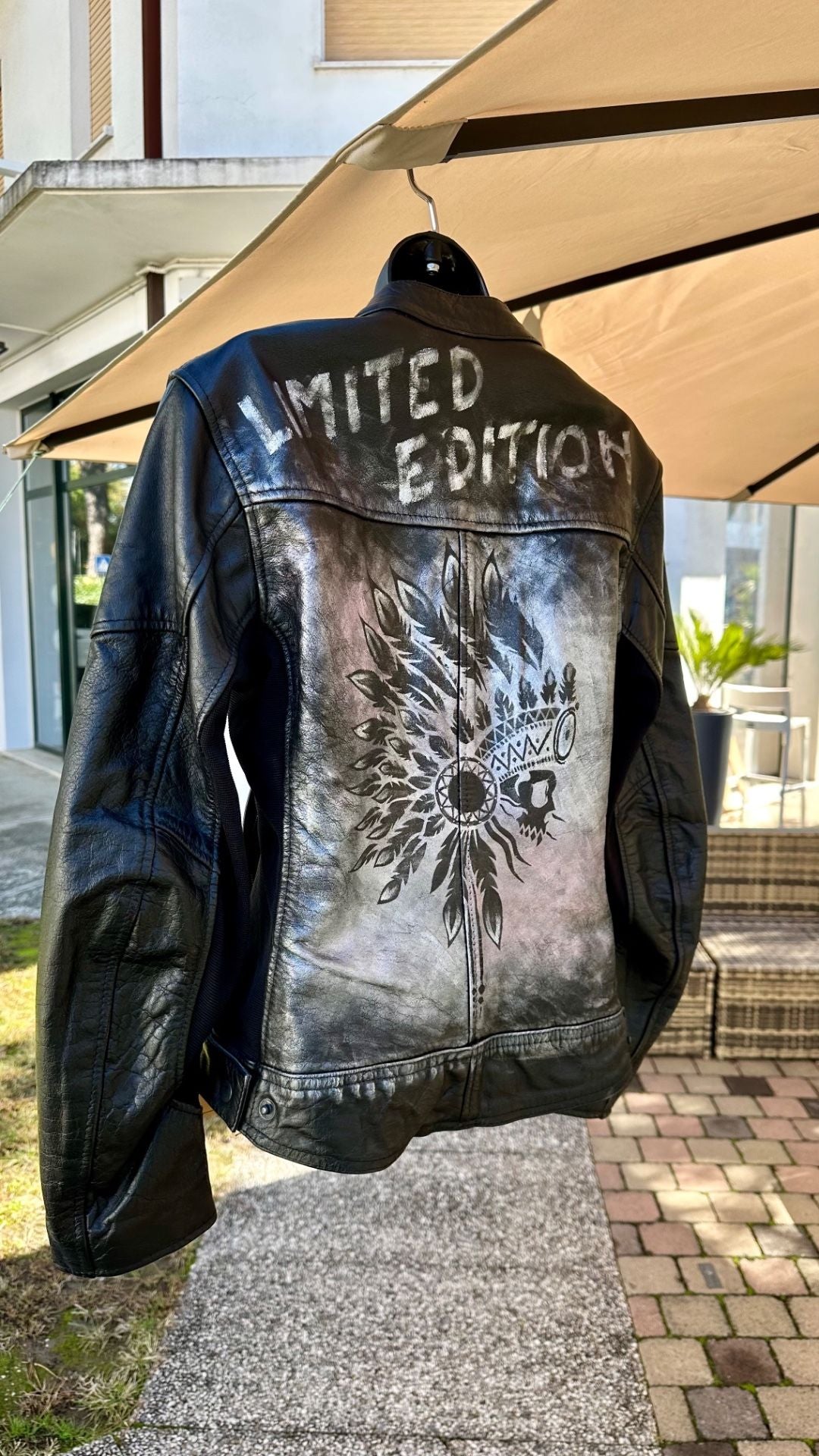 Customized Women's Leather Motorcycle Jacket "Limited Edition" AA