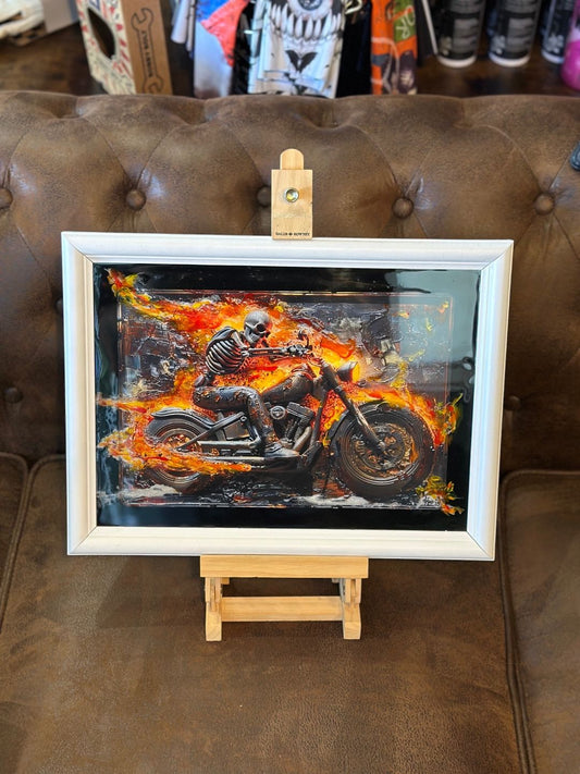 Handcrafted GHOST RIDER Painting