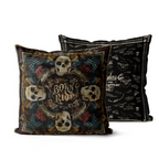 Cuscino decorativo teschio volante