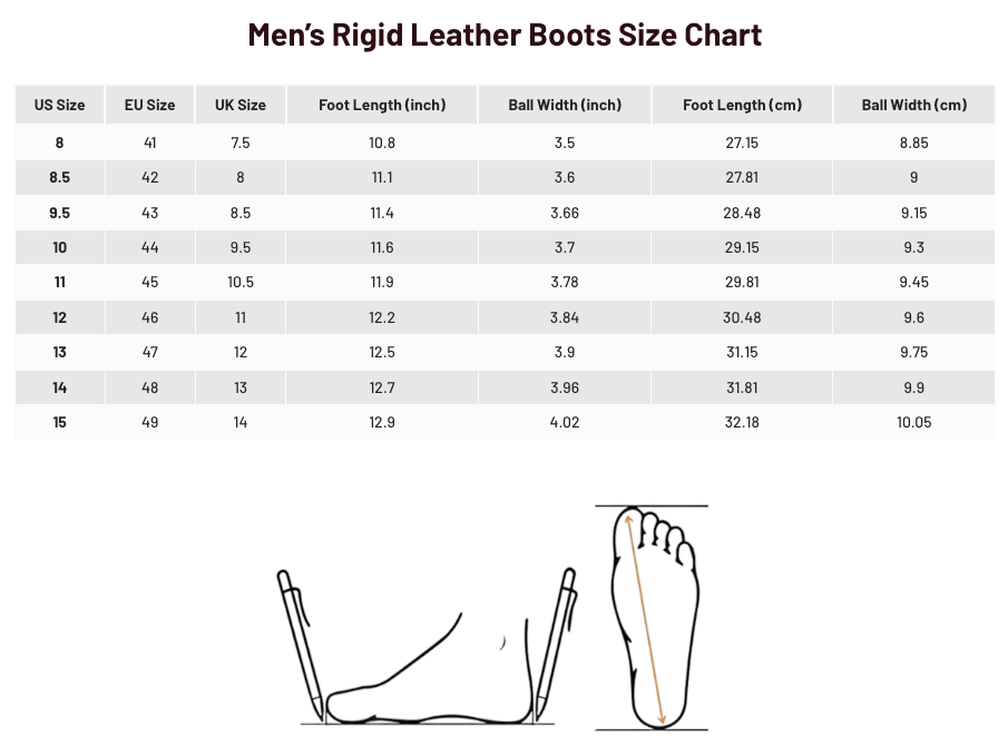 Stivali in pelle rigida WCC – Tumble Black