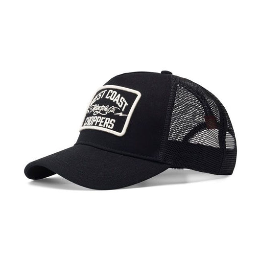 WCC MOTORCYCLE CO. 5-PANEL TRUCKER CAP BLACK