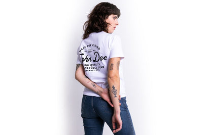 JOHN DOE T-shirt JD LETTERING WHITE