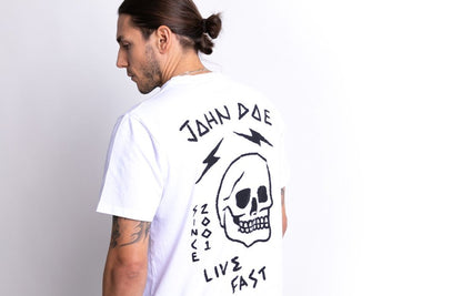 JOHN DOE T-shirt LIVE FAST SKULL