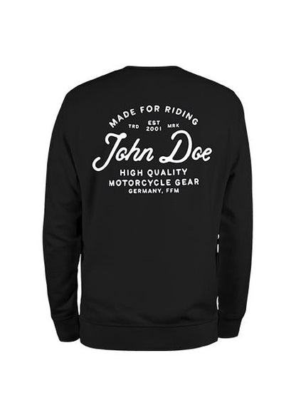 JOHN DOE Sweatshirt LETTERING Black