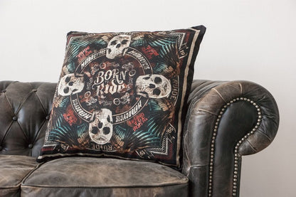 RUDE RIDERS FLYING SKULL Cushion (XXL)
