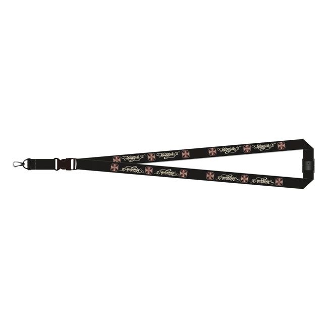 Portachiavi WCC MOTORCYCLE CO. LANYARD BLACK
