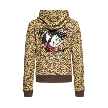 Women's Sweatshirt QUEEN KEROSIN WESTE LEOPARD