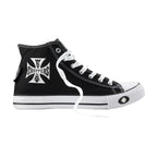 West Coast Choppers Warrior Hi-Tops – Scarpe in tela nera