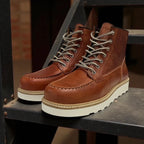 Stivali in pelle rigida WCC – Marrone tumble